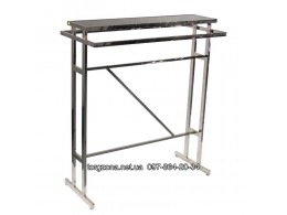 Хромована двостороння стійка з полицею TZ-002 Хромована двостороння стійка з полицею TZ-002